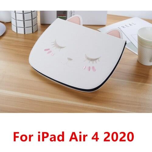 Cute Cat Case for iPad Air 1 Air 2 9.7'' Shockproof Tablet Cover for ipad 10.2 Inch 8th 7th 6th generation Smart Bracket Cover
