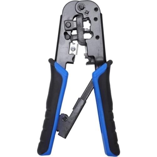 Multifunctional Crystal Head Crimping Tools Ratchet Crimping Tools Network Cable Clamp For 4P 6P 8P Rj-11 / Rj-12 Rj-45