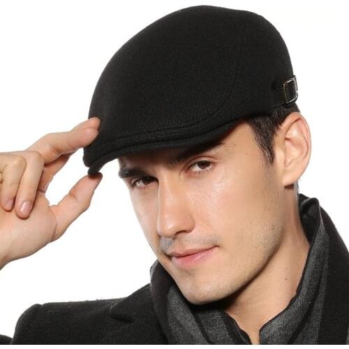 British Style Autumn Winter Men Berets Cap Fashion Flat Caps For Men Hat Classic Vintage