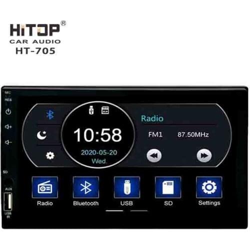 New 2 din Wince system 7 inch touch screen Car video player mp5 support Mirror link rearview