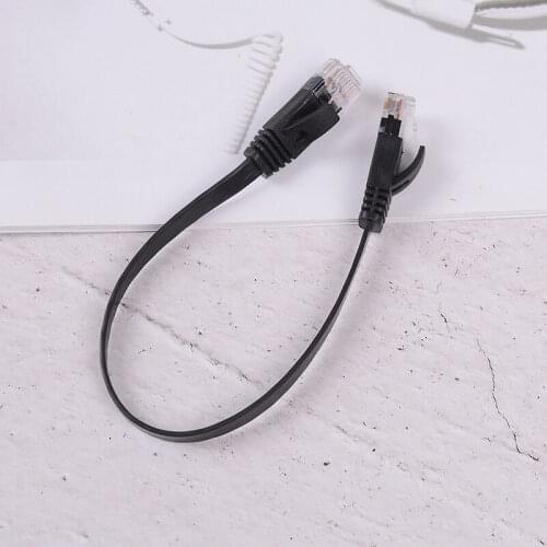 30cm Cat6 Network Cable Patch Cord RJ45 slim High-speed Computer Networking cord
