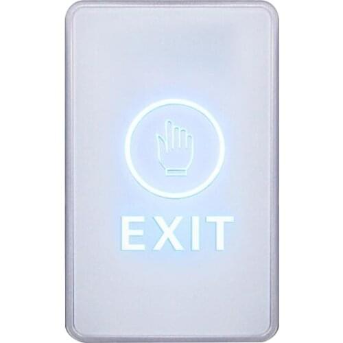 NC/NO/COM Touch Backlight Switch Finger Touch Release Door System Button for Open Switch Button Control Exit Access Touch