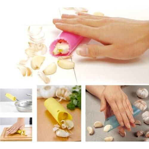 Silicone Rubber Garlic Peeler Easy-Operation Non-Toxic Garlic Peeler Kitchen Vegetable Tools Free Shipping