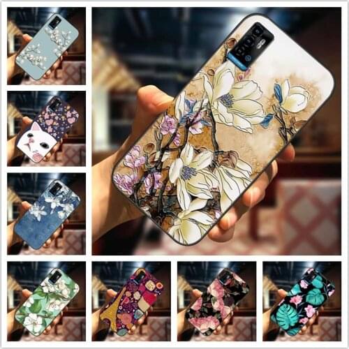 For ZTE Blade A71 Case 3D Flower Emboss Silicone Phone Cover For ZTE Blade A51 / A31 Lite Cases Soft Relief Funda for ZTE A 71