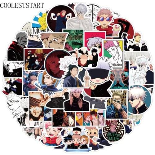 10/50Pcs/pack Classic Anime Jujutsu Kaisen Stickers For Toy DIY Motorcycle Luggage Guitar Skateboard Waterproof Cartoon Conjurer