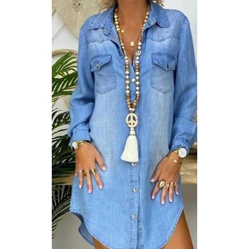 Thefound Fashion Denim Dresses
