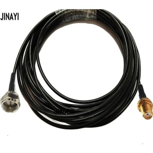 1/3/5/10m RG174 Extension Cable SMA Female to F Male connector RF Adapter Pigtail Modem Cable 50ohm