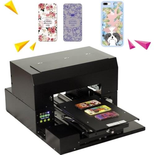 UV printer 6-color inkjet printing flat object A3 size high resolution for mobile phone case/lighter/gift bag printing