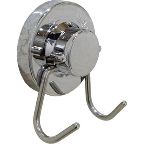 Vacuum stainless steel suction cup hook double wall hook bathroom bath towel seamless nail-free clothes hook suction cup holder