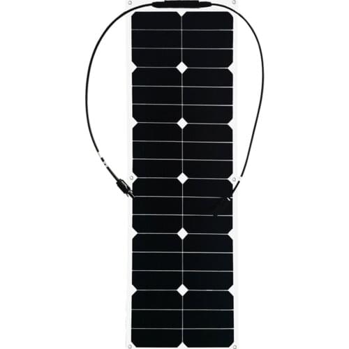 40W ETFE flexible solar panels cell modules for car yacht RV 12V charger with junction box pv connector Solpanel