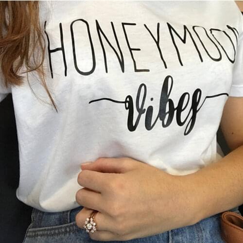 Honeymoon Shirt Honeymoon Tshirt Honeymoon Vibes Shirt Wedding Tee Hubby Wifey Shirt Wifey Shirts Bride Shirt Wife shirt