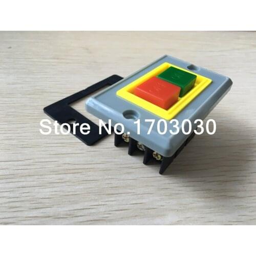 2pcs QKS2-5 On/Off Self Locking Push Button Switch 3 Phase 3P 380V AC 5A