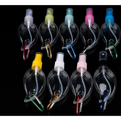 2021 New Style 50ML Portable Empty Refillable Bottle With Key Ring Hook Hand Sanitizer Bottle