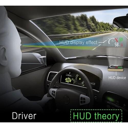 3" X6 OBD2 HUD Head Up Display Car Overspeed Security Warning System Windshield Display Car Projector Voltage Alarm Display