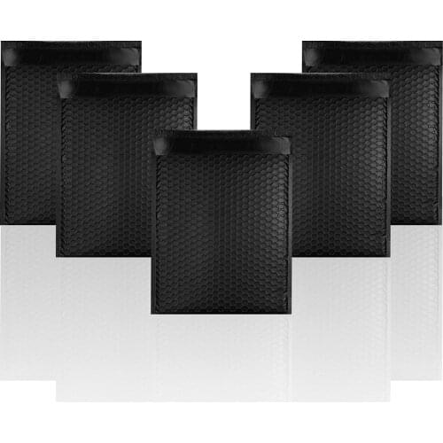 Black Bubble Mailer 50pcs Mailer Poly Bubble Padded Mailing Envelopes for Packaging Self Seal Shipping Bag Bubble Padding Black