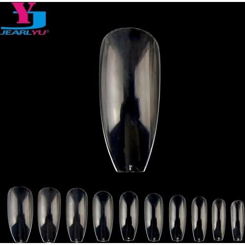 500 Pcs Bara Nail Fake Set Clear Nails Bailarina Colle Faux Ongle Nail Polish Coffin Artificial False Nail Art Tips DIY
