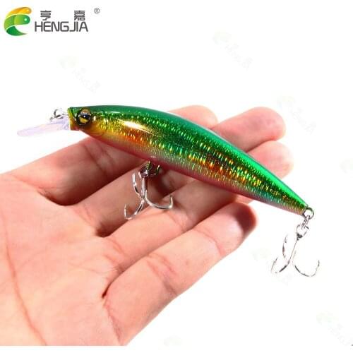 7PCS High Quality Fishing Wobbler 10.5cm 25.4g Sinking Minnow Pike Bass Fishing Lures Peche Isca Artificial fishing trackle