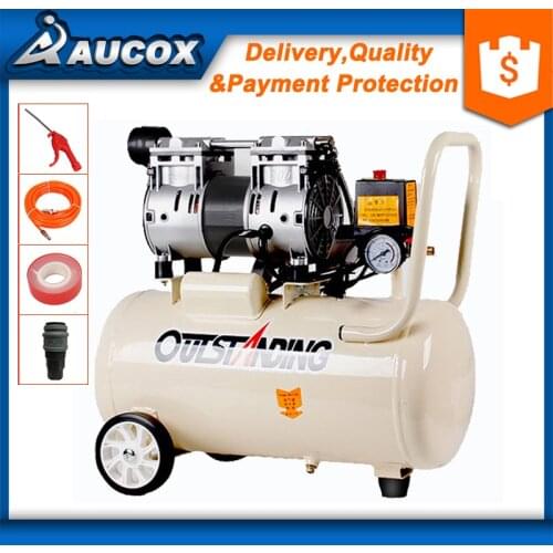 Air Compressor Oil Free Low Noise Silent Oil-free Pump For Pneumatic Part Cylinders Filling Machine Free Shipping 750w 30L Tank