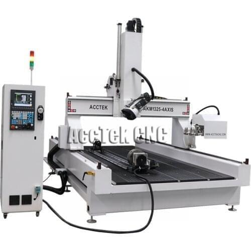 Cnc rotary axis cnc router AKM1325- 4 axis cutting 45 degree angles woodworking tools