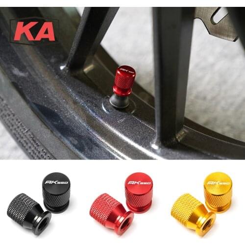 For KYMCO AK550 2017-2019 2018 2020 CNC Accessorie Wheel Tire Valve Stem Caps Airtight Covers logo AK 550 ak550 Hot Deals