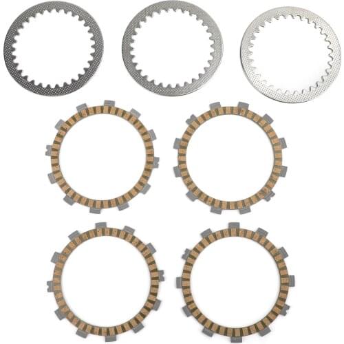 Areyourshop fit for Suzuki DS80 JR80 RM80 XZ/XD/HD Clutch Kit Steel & Friction Plates 21441-46000 21441-46010 Motorcycle Parts