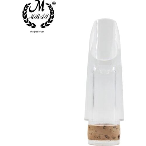 M MBAT ABS Clarinet Transparent Mouthpiece Clarinet Ligature Universal Accessories Portable Durable Woodwind Instrument Parts