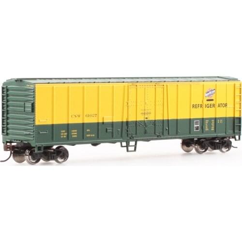 2019 New Model Architecture Ho Scale Train In Metal Wheel Refrigerated Car Train Model