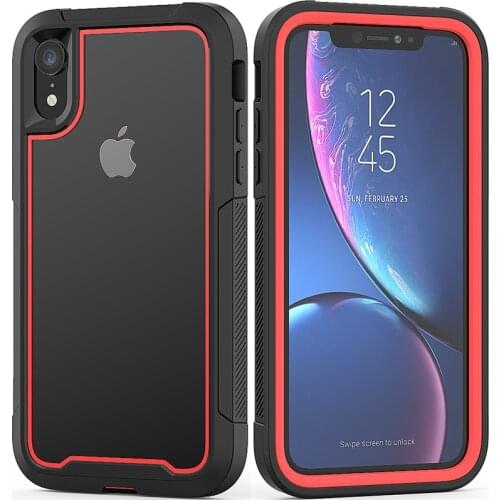 Sturdy Shock Drop Proof Clear Phone Case iPhone 11 Pro Max 12mini 7 6 8 Plus XS Max XR X SE Shock Absorption Bumper Hybrid Cover