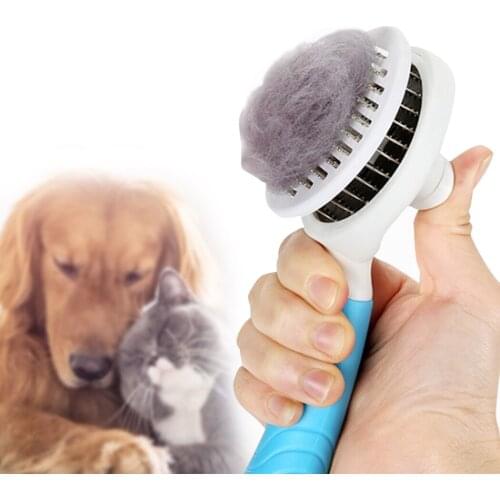 Pet Comb Stainless Needle Ergonomic Pet Grooming Comb Pet Hair Comb For Cat Dog