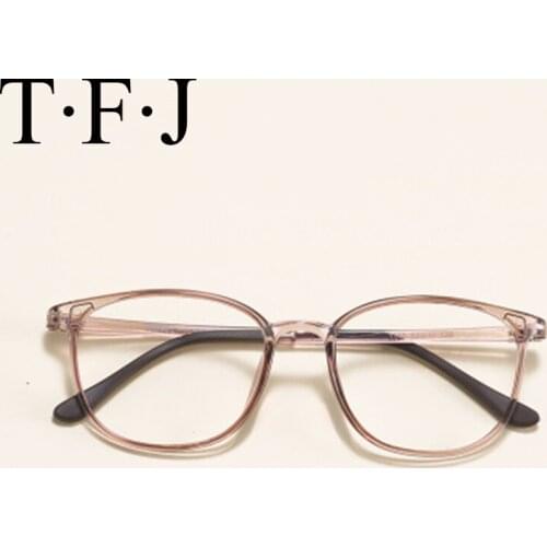 Retro Eyeglass Frames Women Men Big Eyeglasses Computer Glasses Myopia Tr90 Transparent Glasses Prescription Optical Lens Unisex