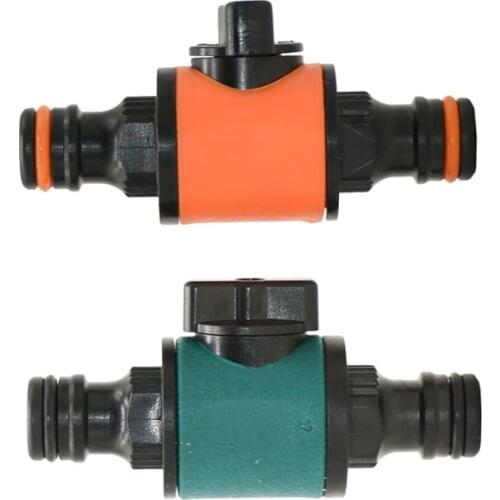 Garden tap 5/8" Car wash hose irrigation valve 2 way Mini Valve Quick connector hose waterstop connectors 1pcs