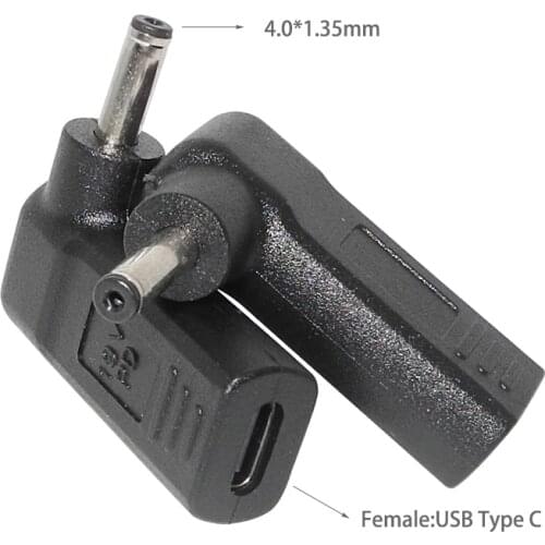 USB Type C to 4.0x1.35mm Plug Jack Connector Laptop Charger Adapter Cable Cord for Asus Zenbook UX21A UX31A UX32A UX32V UX32VD