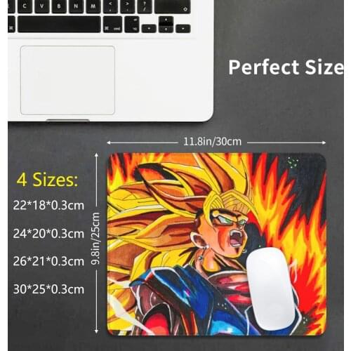 Vegeto Ssj3-Mouse Pad 910 Vegeto Ssj3 Super Rashjan Rash Anime Fire
