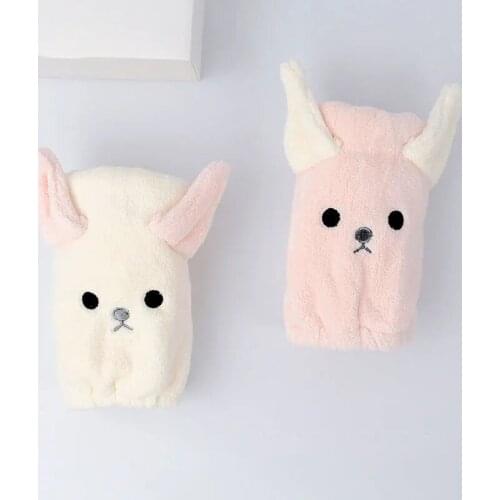 Women Microfiber Hair Turban Quickly Dry Hair Hat Cartoon Cap For Girl Cute Shower Bathing Cap Wrapped Soft Towel