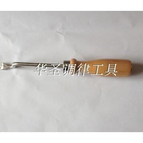 1 pcs Piano tuning tools Piano accessories Keyboard pin wrench (color wooden handle) flat pin wrench