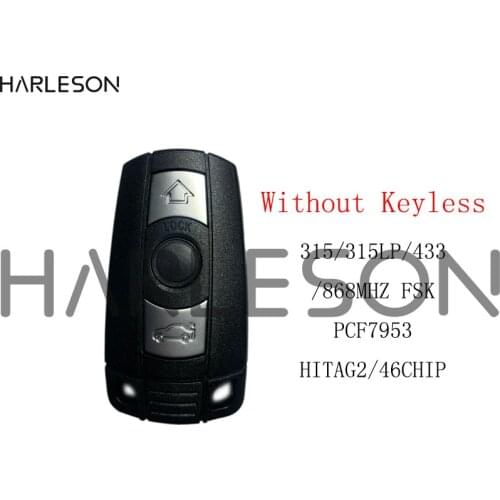 3 Buttons Remote Key 433MHz 315MHz 315LP MHz 868MHZ for BMW 1 3 5 6 Series X1 X6 Z4 E60 E70 E71 E91 E92 2004-2015 CAS3 CAS3