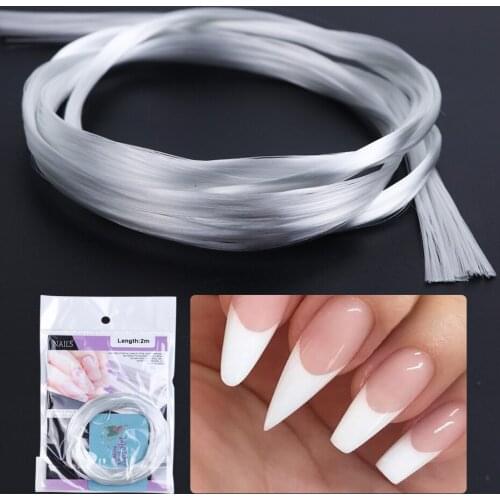 5 Bags Silk Fiberglass Nail Form Professional Nail Extension Fiber Acrylic Tips UV Gel Quick Building Manicure Accessories Tools