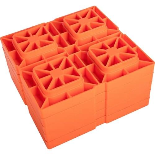 5 Pack Heavy Duty Leveling Blocks Strong Interlocking for Tandem Axles