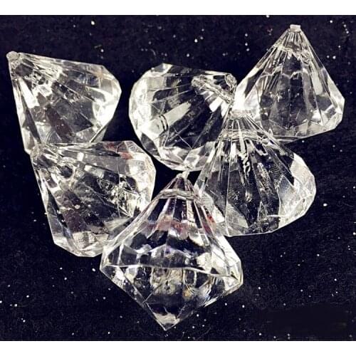 6pcs clear acrylic diamonds for Christmas day or wedding party decorations Christmas gifts and decorations