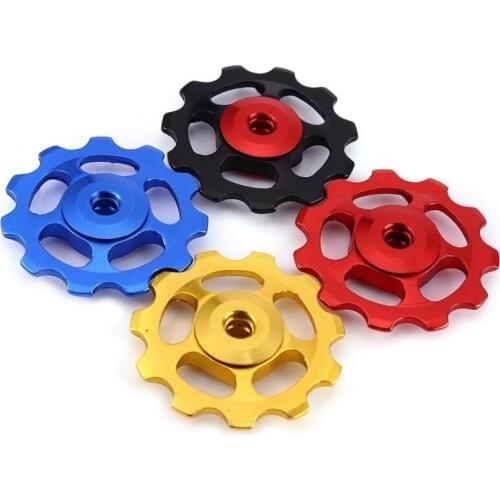 Bicycle Aluminium Rear Derailleur Pulley Wheel MTB Mountain Road Bike Install Part 11T Guide Roller Idler Pulley Component