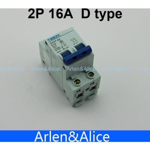 2P 16A D type 240V/415V 50HZ/60HZ Circuit breaker MCB safety breaker