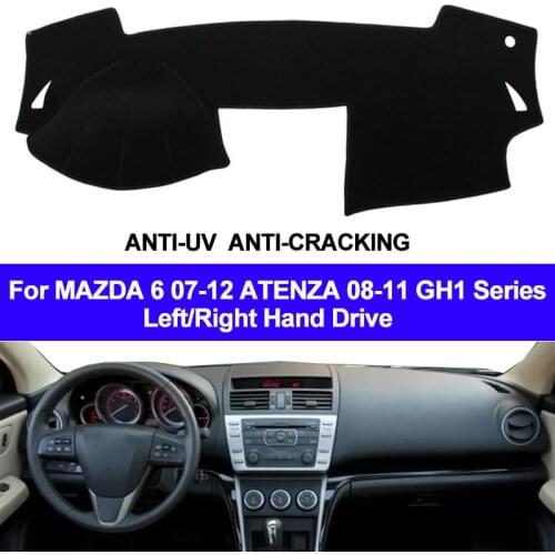 Car Dashboard Cover Dash Mat Carpet Cape For MAZDA 6 2007 - 2012 ATENZA 2008- 2011 GH1 Series LHD RHD 2 Layers Auto Sunshade