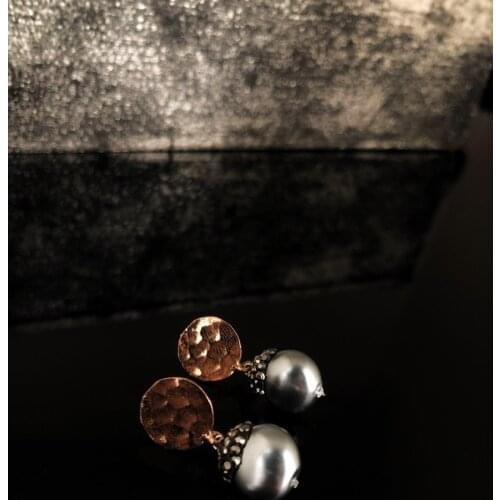 Dr Stone Natural Stone Women mallorca Pearl Stone Rose Gold Plated K 439800066