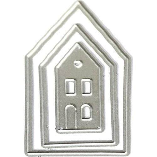 House Metal Cutting Dies Stencil Scrapbooking DIY Album Stamp Paper Card Emboss H58C