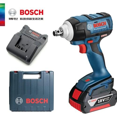BOSCH 18v Electric Wrench GDS 18V-EC 300 ABR Brushless Impact Wrench Professional Electric Tools Equipped With 4.Ah Battery