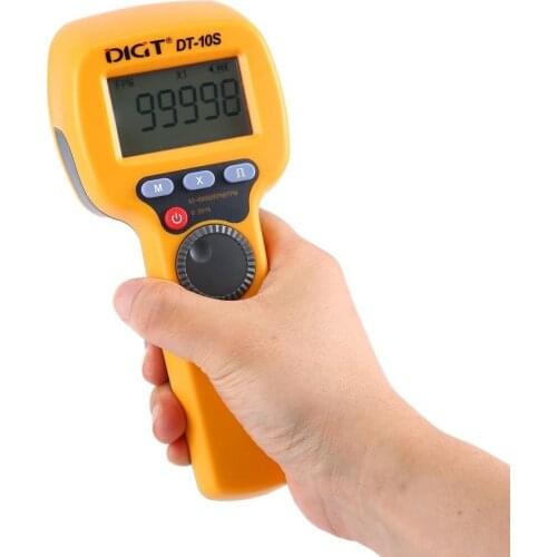 DIGT DT-10S 7.4V 2200mAh 60-99999 Strobes/min 1500LUX Handhold LED Stroboscope Rotational Speed Measurement Flash Velocimeter