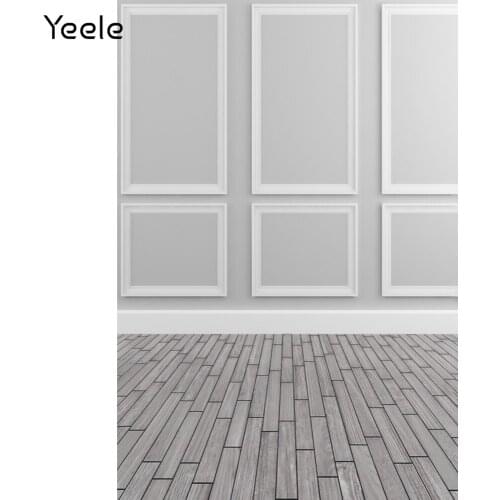 Yeele Vintage Wall Baby Portrait Room Interior White Backdrop Wooden Floor Photography Background Photo Studio Photophone Props