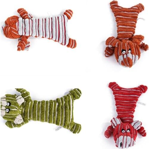 Pet Toy Dog Toy Puppy Chew Interactive Knot Resistant Teeth Cleaning Small Bite Interesting Squirrel Plush Durable Sounding Toys