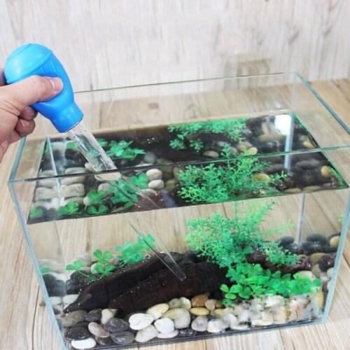 Multi Function Mini Water Changer Cleaning Tool Dropper Feeder For Small Fish Tank Sucker Water Change