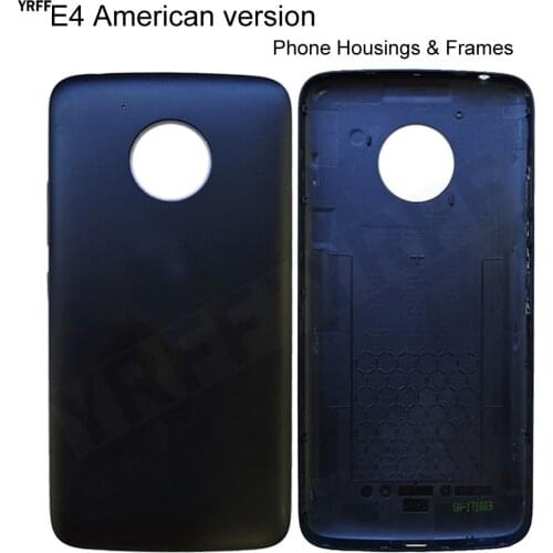 Mobile Phone Housings Frames For Motorola Moto E4 American Version Battery Back Cover Door Housing Case